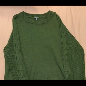 Crooked winter sweater from Charlotte Russe.